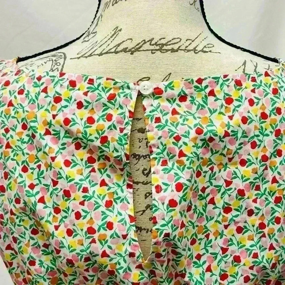 Kate Spade Ditsy Blossom Blaire Sleeveless Midi Dress Size Small - Picture 9 of 11